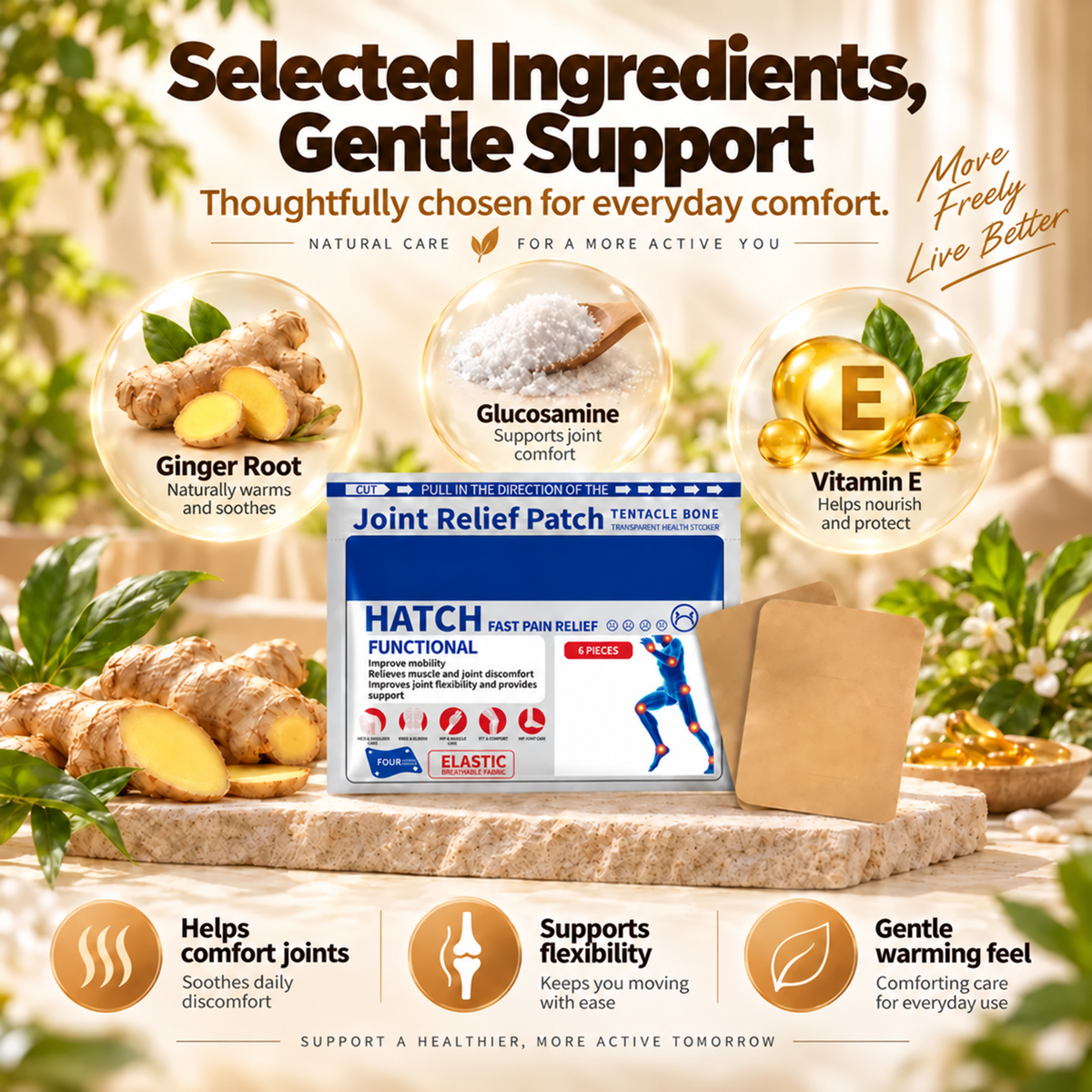 8-Hour Warming Joint Relief Patches