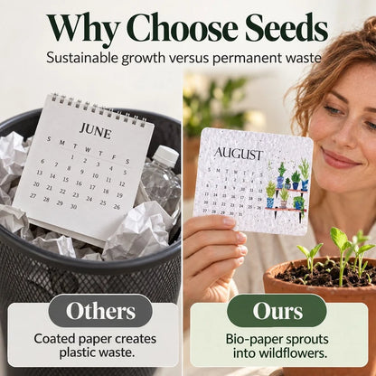 Eco-Friendly Plantable “Timeless” Seed Calendar 2027