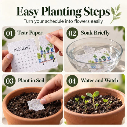 Eco-Friendly Plantable “Timeless” Seed Calendar 2027
