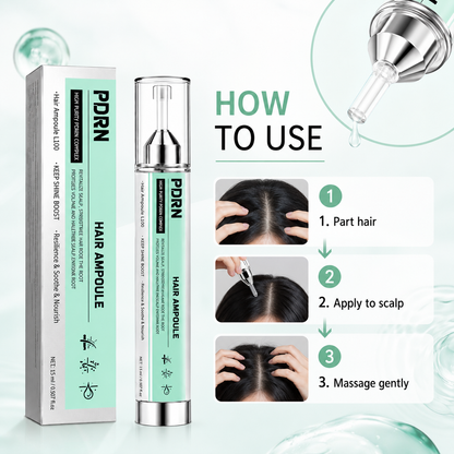 PDRN Hair Ampoule L100 – Lightweight Scalp & Root Serum for Fuller-Looking, Healthier-Shine Hair, Precision Application, 15 mL / 0.507 fl oz