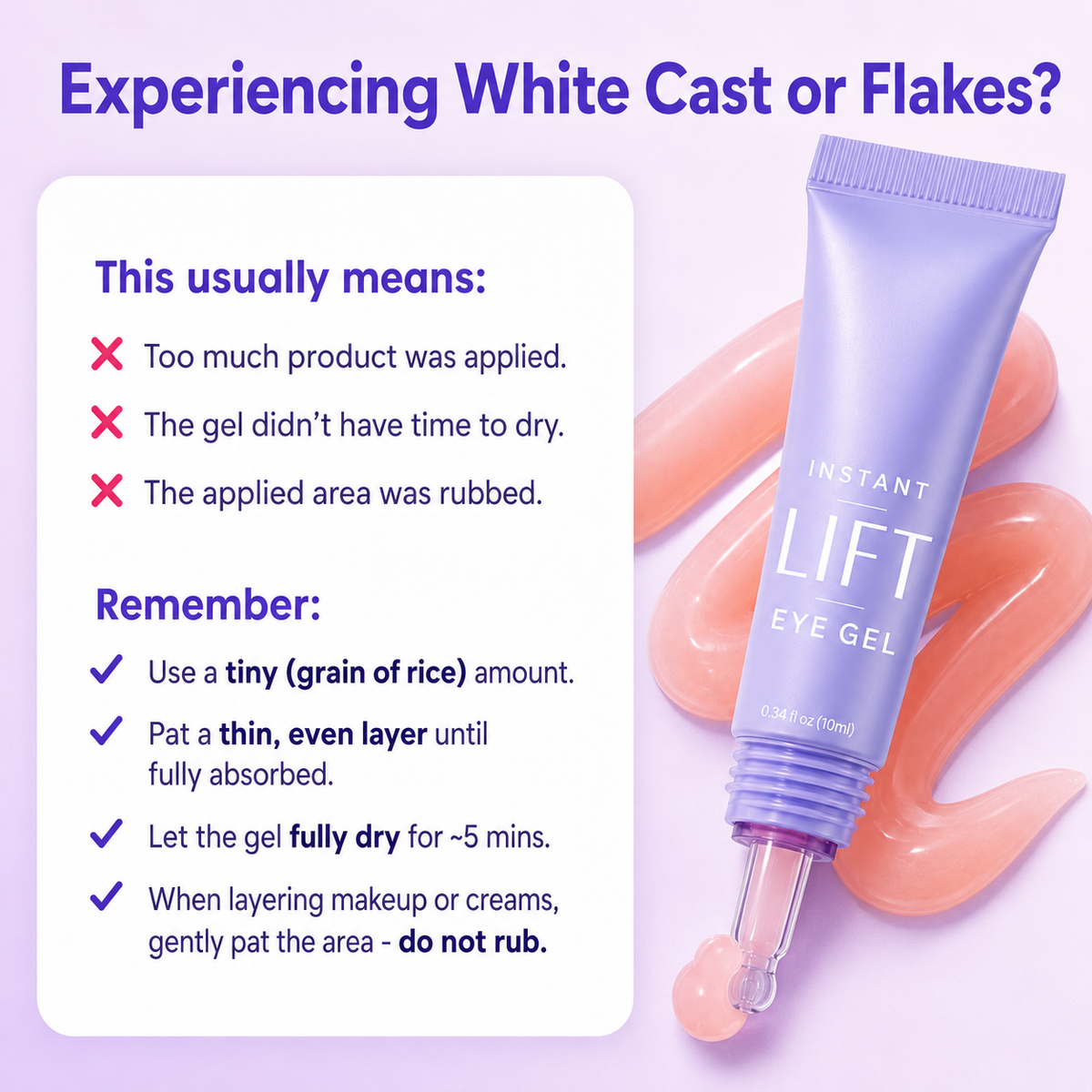 Instant Lift Eye Gel – Refreshes the Look of Puffiness, Dark Circles & Fine Lines